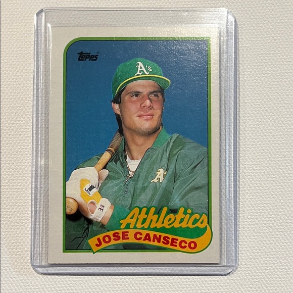 1989 Topps Jose Canseco #500 Misprinted / Cutoff on stats - Picture 1 of 3